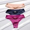 3 Pack Women Ice Silk Feeling Thongs Seamless Sexy Panties Lingerie Underwears