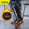 Men's Slip-Resistant Short Rain Boots: Durable, Low-Top, Wear-Resistant, Plastic Cotton Work Overshoes.