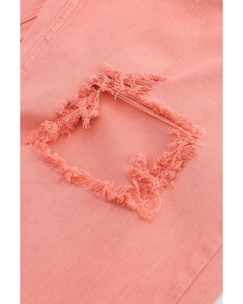 Azura Exchange Ripped Straight Leg Pocket Jeans