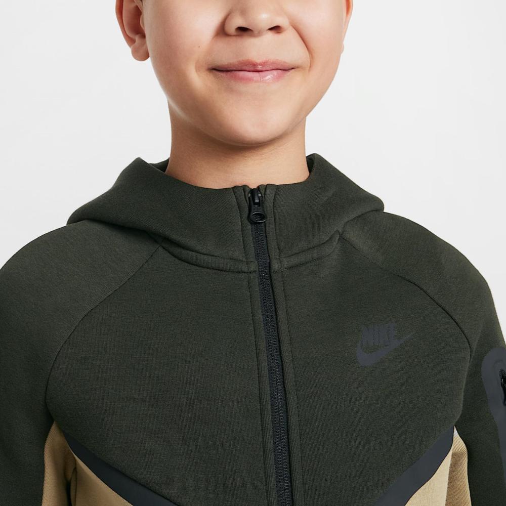 Nike Детская куртка с капюшоном в стиле колор-блок, черная, HV5867-298