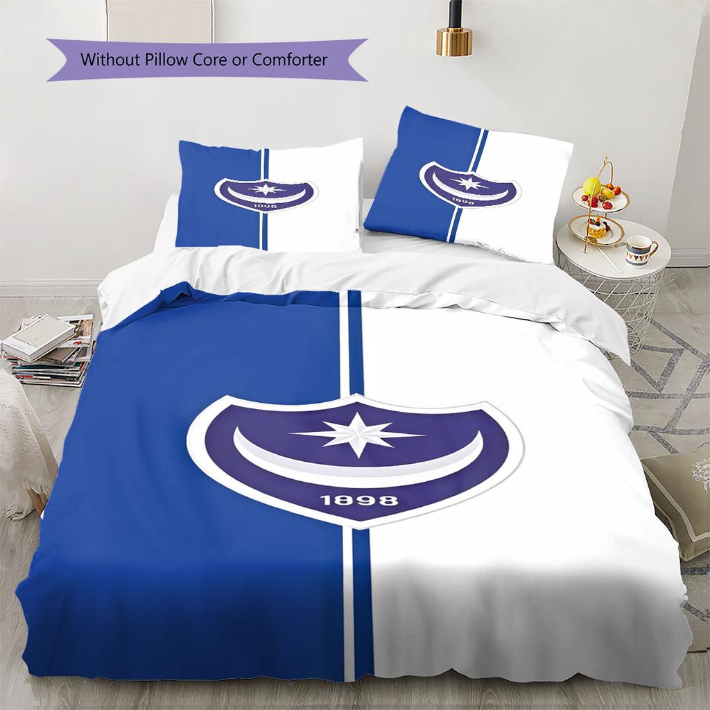 Pompey Bedding Quilt Set Quilt Cover Pillowcase Home Decoration Birthday Gift (1 * duvet cover + 2 * pillowcase, without core)