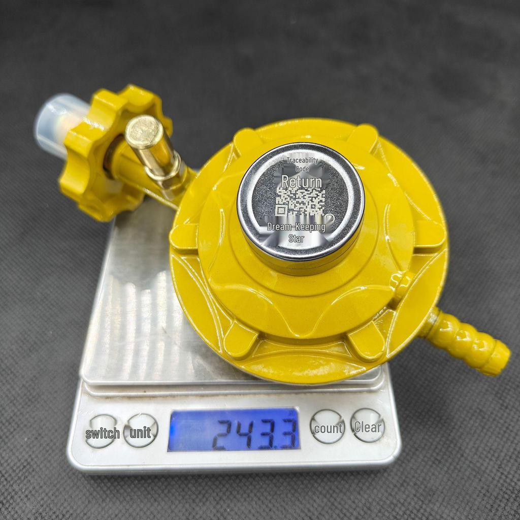 Dream Guardian Star 1.2 LPG Pressure Reducing Valve with Low Pressure, Commercial Large Flow, and Self-Closing Overflow Cut-Off.