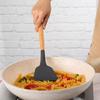 1Pcs Silicone Wood Handle Gray Spatula Shovel Soup Spoon Spatula Spaghetti Noodle Kitchen Cooking Tools Kitchen Utensils