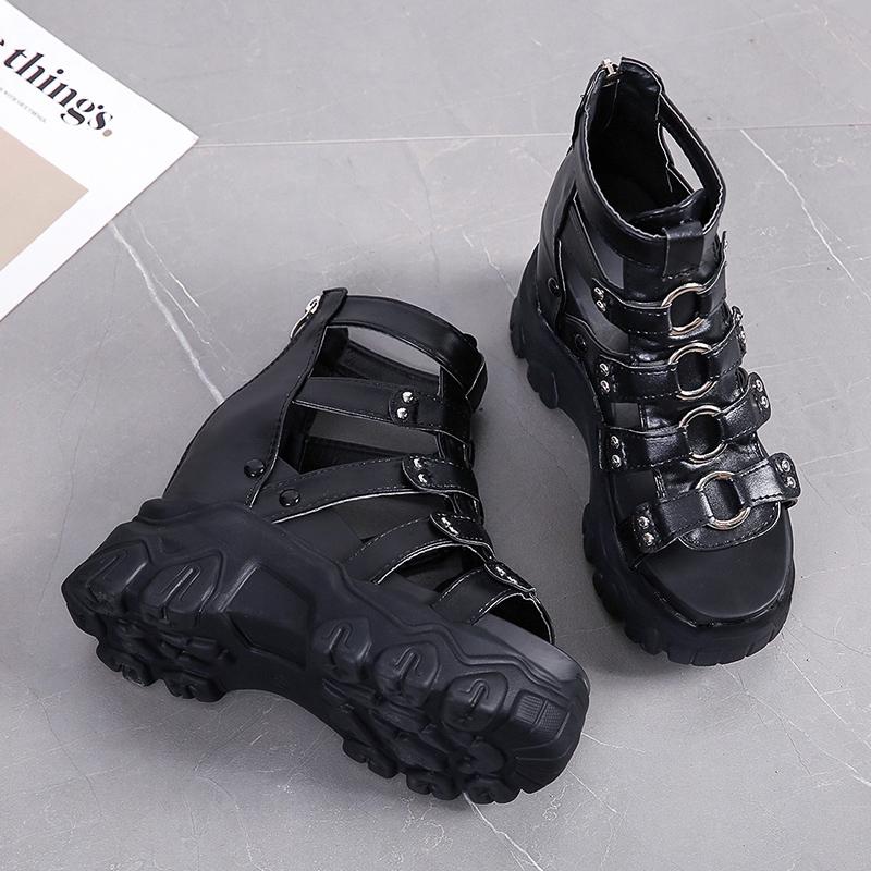 TUINANLE Женские сандалии на платформе, женская обувь, мягкая женская обувь, летняя пляжная обувь на танкетке для отдыха