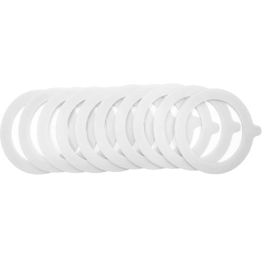 10 шт./набор Уплотнительные прокладки для банок Легко заменяемые Пищевой класс Экологически чистые Портативные уплотнительные кольца Герметичные