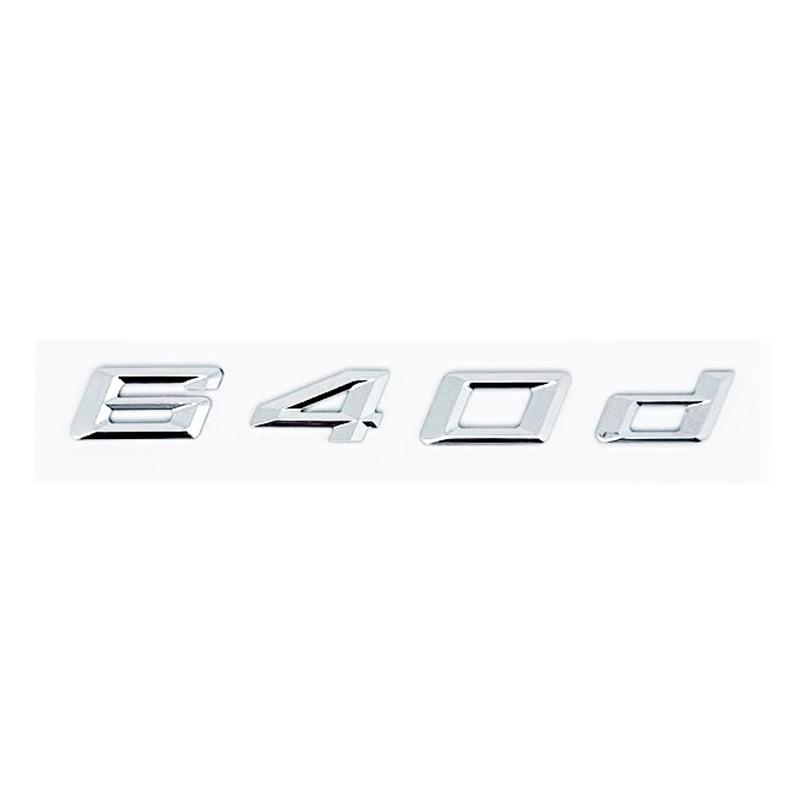 For BMW GT Series E63 E64 F06 F12 F13 G32 Black GT 630i 630d 640i 640d XDrive SDrive ABS Car Trunk Logo Alphanumeric Emblem pf2