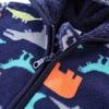 Детское флисовое пальто с капюшоном на молнии, куртка на осень-зиму, 1-7 лет
