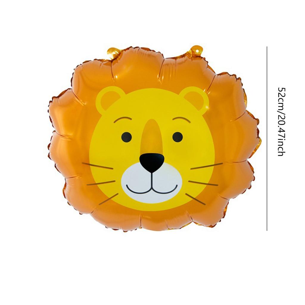 Jungle Safari Animal Lion Number Balloons Set For Kids 1 2 3 Year Birthday Party Decorations Wild One Avocado Green Globos