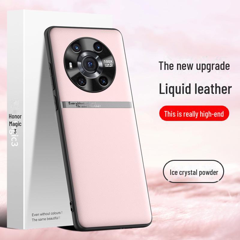 Чехол Liquid Leather для Honor Magic 3 — защита от падения, загрязнения, защитный чехол
