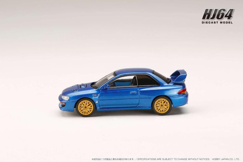 Хобби Япония SUBARU IMPREZA 22B UK Sonic Blue Mica 1/64 Sti/TYPE