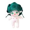 Nianniyhouse 20 см мягкая игрушка девочка зеленые жареные волосы черные волосы Без атрибутов обычное тело кукла хлопковая кукла Одевайся (3-со скелетом)