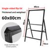 Heavy Duty A Frame Folding Sidewalk Poster Signboard Sign Single/Double Sided A Board Metal Poster Display Stand