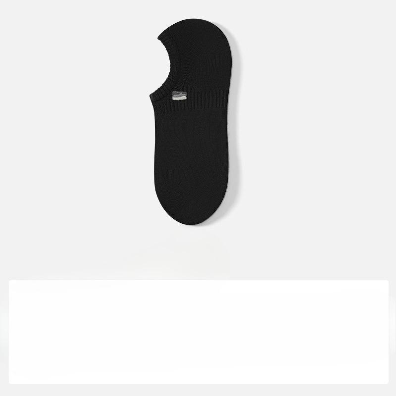 Хлопковые носки: Мужские носки-лодочки из чистого хлопка, подходят для весны и лета, устойчивые к запаху, противоскользящие, без сползания пятки, полностью хлопковые невидимые носки.