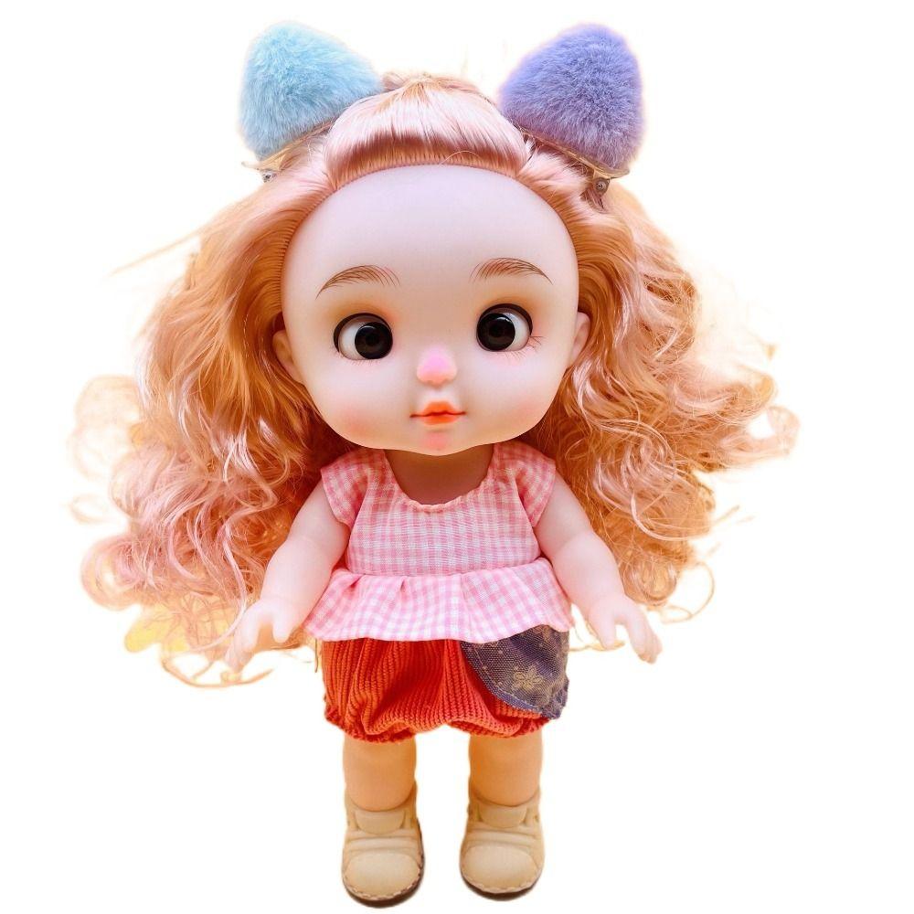 Подарок для девочки Игрушка 28 см Одежда для куклы Аксессуары для куклы Переодевание куклы Пухлое лицо Девочка