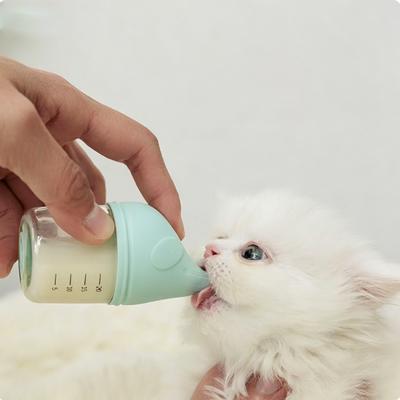 Бутылочка для кормления животных против удушья, бутылочка для вскармливания новорожденных котят и щенков с мягкой соской