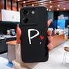Модный креативный чехол для телефона с 26 буквами для Xiaomi Poco M7 M6 M5 M5S M4 M3 M2 Pro, жидкий силиконовый защитный чехол против падения, мягкая задняя крышка для Xiaomi Shell