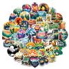 50 Outdoor Hiking Adventure Camping Camping Mountaineering Graffiti Stickers Decorative Luggage Notebook