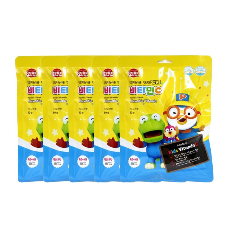 Pororo Жевательный витамин C (50 таблеток, 500 таблеток ) (3 варианта)