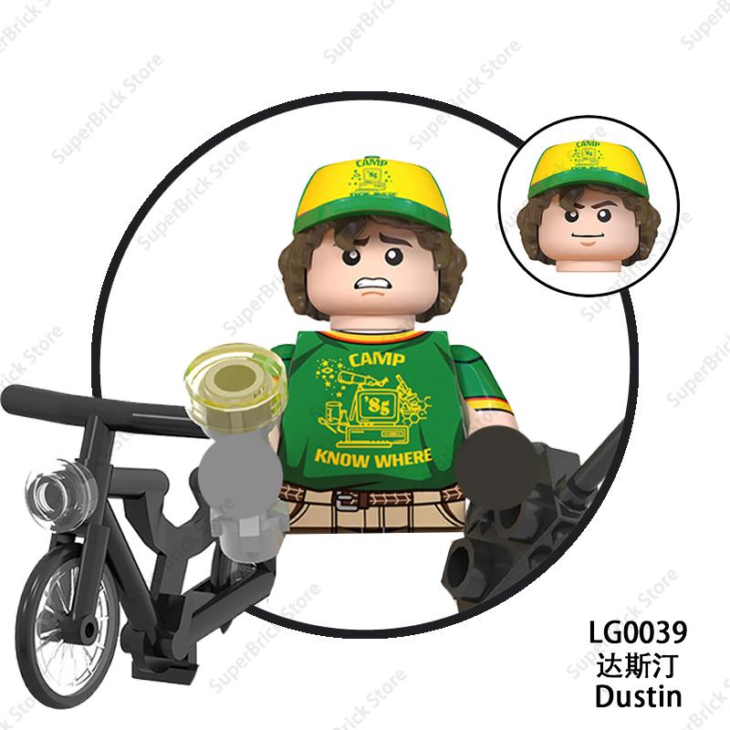 Montauk Upside Down World Building Blocks Demogorgon Vecna Eleven Mini Action Figures Bricks Model Movies Dolls Toys Kids Gift