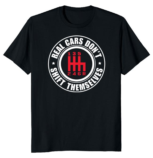 Футболка унисекс Real Cars Don't Shift