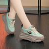 Fashion Ladies Footwear High On Platform Spring Autumn Green Lace Up Women's Shoes Stylish Daily Routine Designer Luxury Fashion 2025 39