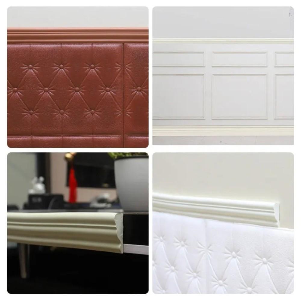 Self-Adhesive 3D Wall Sticker Waterproof Molding Line Tape New Skirting Line Home Decor