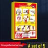 Наклейка-инструкция по использованию пожарного гидранта (5-Pack)