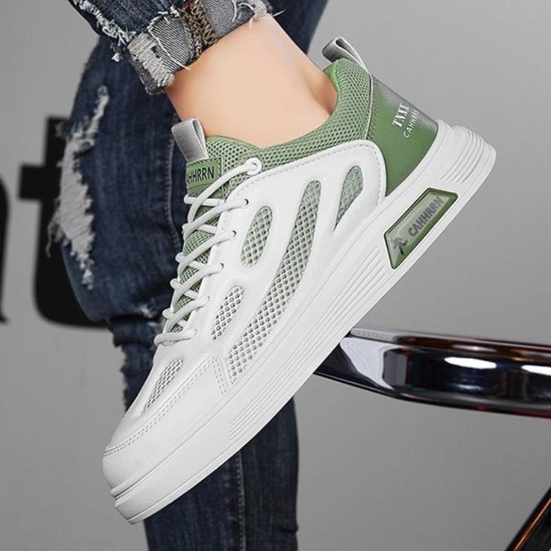 Brand Men's Mesh Casual Sneakers Platform Lace Up Casual Shoes Summer Outdoor Casual Hiking Board Shoes for Men Zapatos Casuales