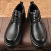 Модные мужские туфли-оксфорды из натуральной кожи, весна-лето, повседневная мужская обувь на шнуровке, офисный стиль, деловая мужская обувь, формальные туфли