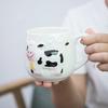Ceramic Cute Cow Dairy Cattle Mugs Coffee Tea Milk Cups with Handle 414ml Drinkware Nice Gifts Animal Cartoon Breakfast Bottle