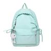 Simple Color Solid Lace Bow Design Student Backpack For School And Use Daily
