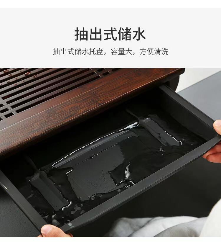 Home New Chinese Bamboo Tray Small Simple Water Storage Kung Fu Tea Set Light Luxury Drainage Tea Sea