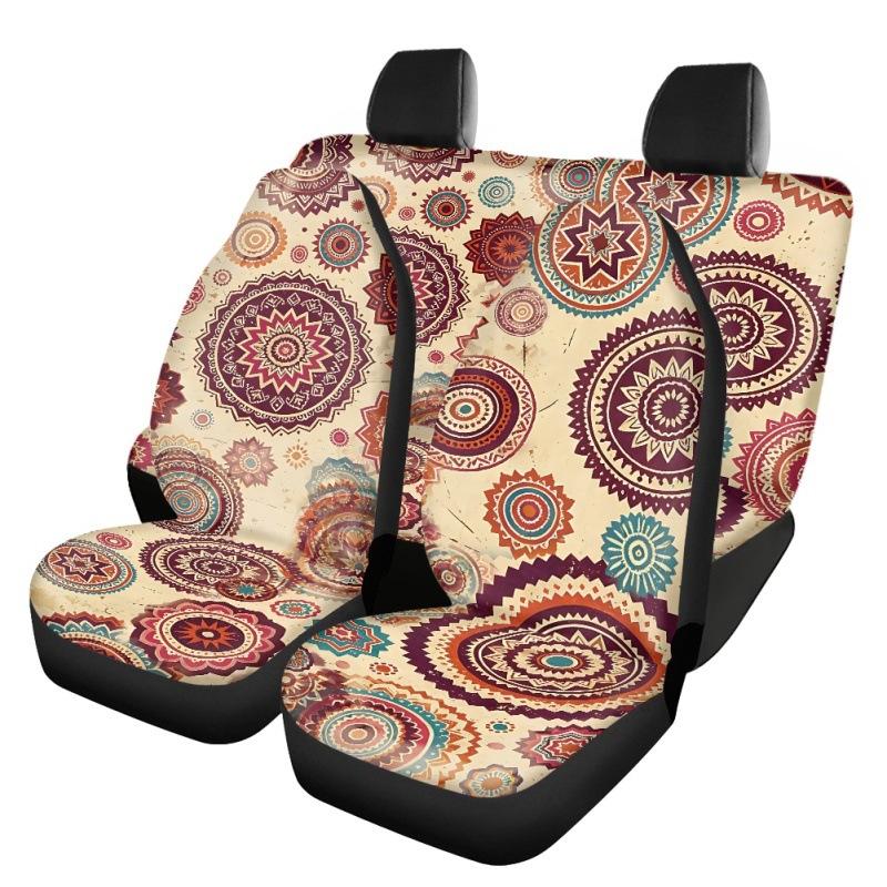 Car Supplies Navajo Tribe Wind Anti-Fouling Car Seat Cover Protective Cover Universal In All Seasons