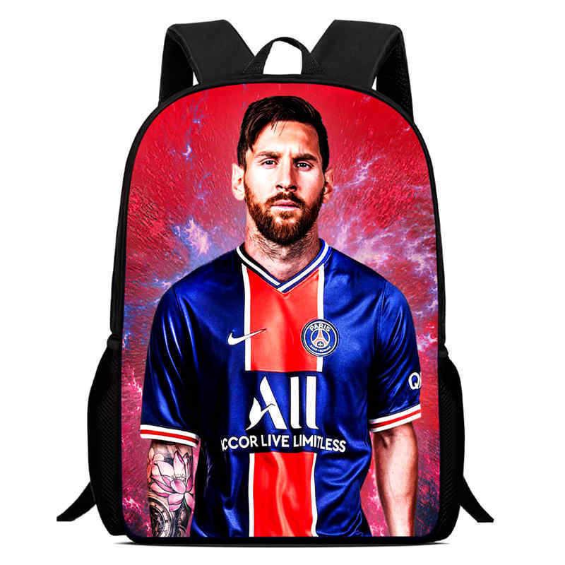 Криштиану Лионель Месси Роналду Неймар Рюкзак с узором футбольной звезды Детский