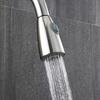 Kitchen tap with pull-out spout, stainless steel, flexible, movable, silver