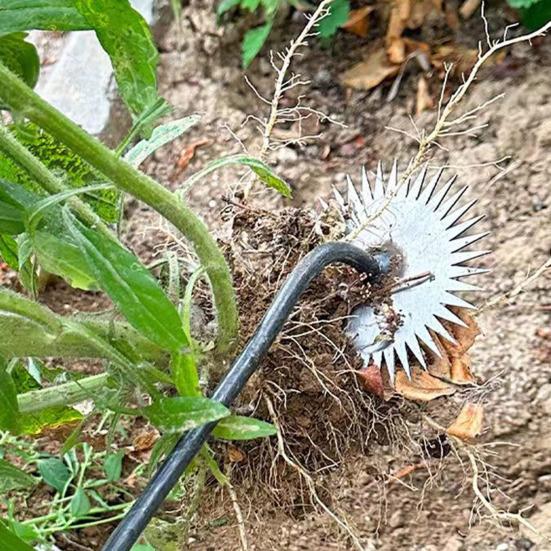 Инструмент для прополки артефактов, выкорчевывающий садовый инструмент для прополки с нескользящей ручкой, конструкция с острыми зубьями, высокопрочный ручной инструмент для прополки растений, садовый инструмент