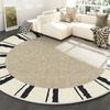 Круглый ковер Легкий в уходе Гостиная Круглый коврик под журнальный столик, Спальня Грязеотталкивающий прикроватный ковер