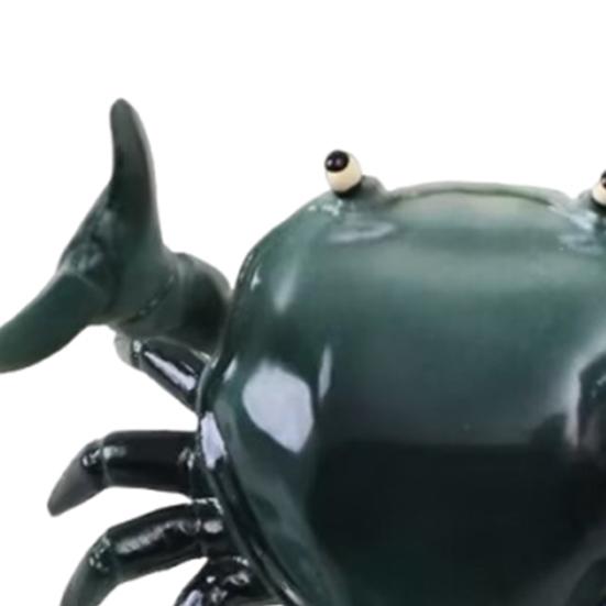 Simulation Crab Pen Holder Plastic Weightlifting Crab Stationery Pencil Stand Home Office Desktop Decoration Ornament