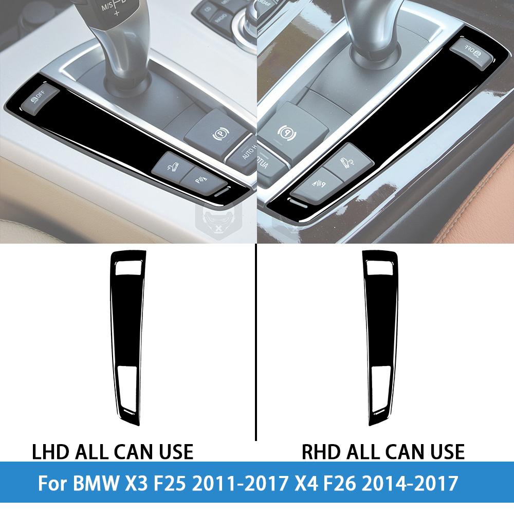dsgur6 For BMW X3 F25 2011-2017 X4 F26 2014-2017Car Accessories Piano Black Interior Air Vent Taillight Console Trim Modified Sticker