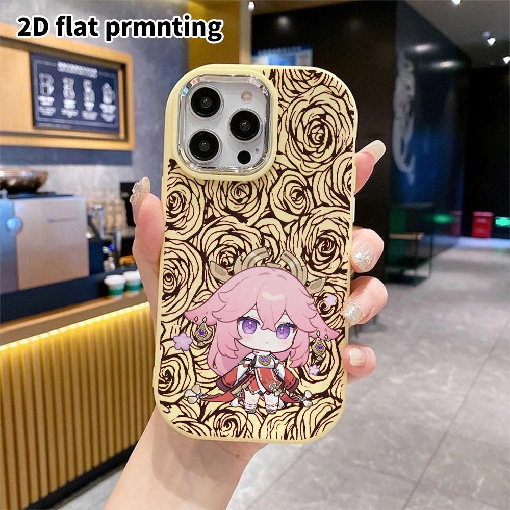 Phone Case: 2D flat design suitable for iPhone 18 17 16 15 14 13 Pro protective case, couple style, little cherry blossom decoration, Christmas and Ha