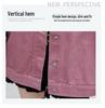 Women’s Casual Pink Denim Jacket - Autumn 2023 Loose Fit, Age-Reducing Style