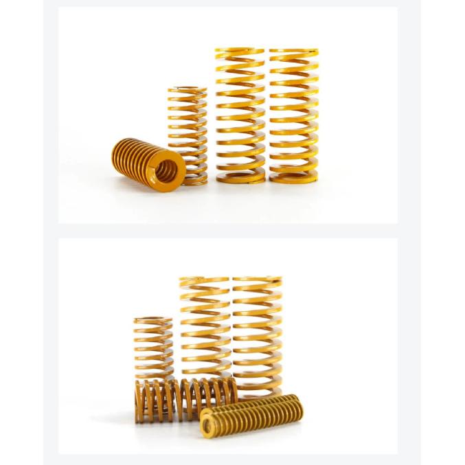 Creamily 2pcs Lightest Load Die Mold Springs Tf Yellow Spiral Stamping Compression Spring Od25mm Id12.5mm Length 20 - 200mm