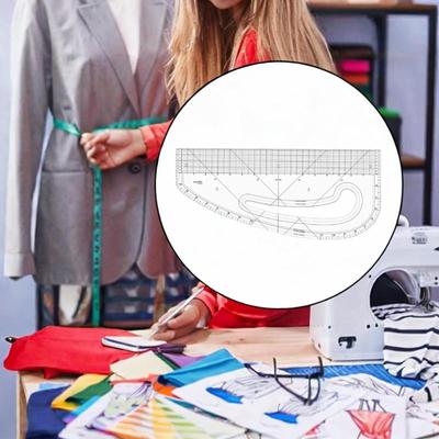 Прозрачная дюймовая швейная линейка Imperial Multifunction Clothes Accurate для создания выкроек