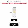 10PCS 7W 5W 3W Brightest G9 LED Lamp AC220V Ceramic SMD2835 LED Bulb Warm/Cool White Spotlight Replace Halogen Light Wholesale
