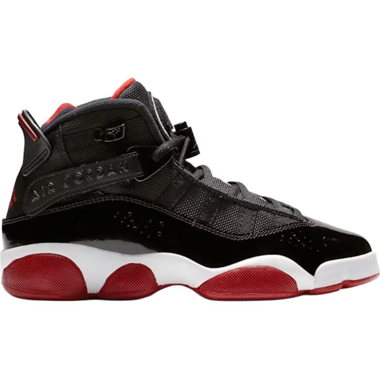 Jordan 6 Колец Черный Varsity Red GS 323419-062