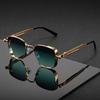 1PC Steampunk Style Box Fashion Glasses for Men and Women - Retro Metal Style Silver and Gold Metal Frame Durable and Durable