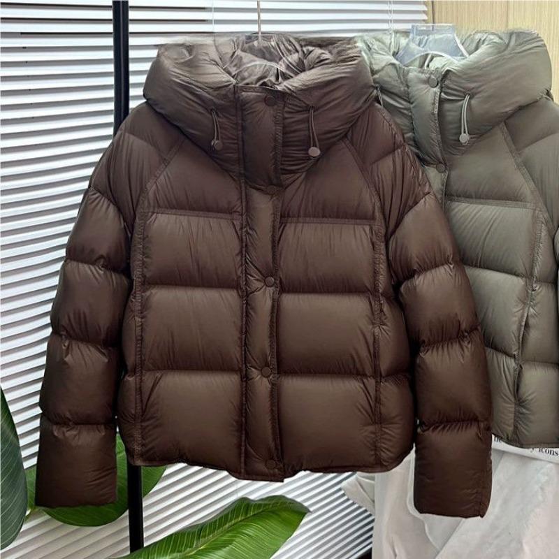 Премиальный сенс супер хорошо выглядящая пуховая хлопковая одежда зима новая короткая с капюшоном хлебное облако свободная хлопковая одежда
