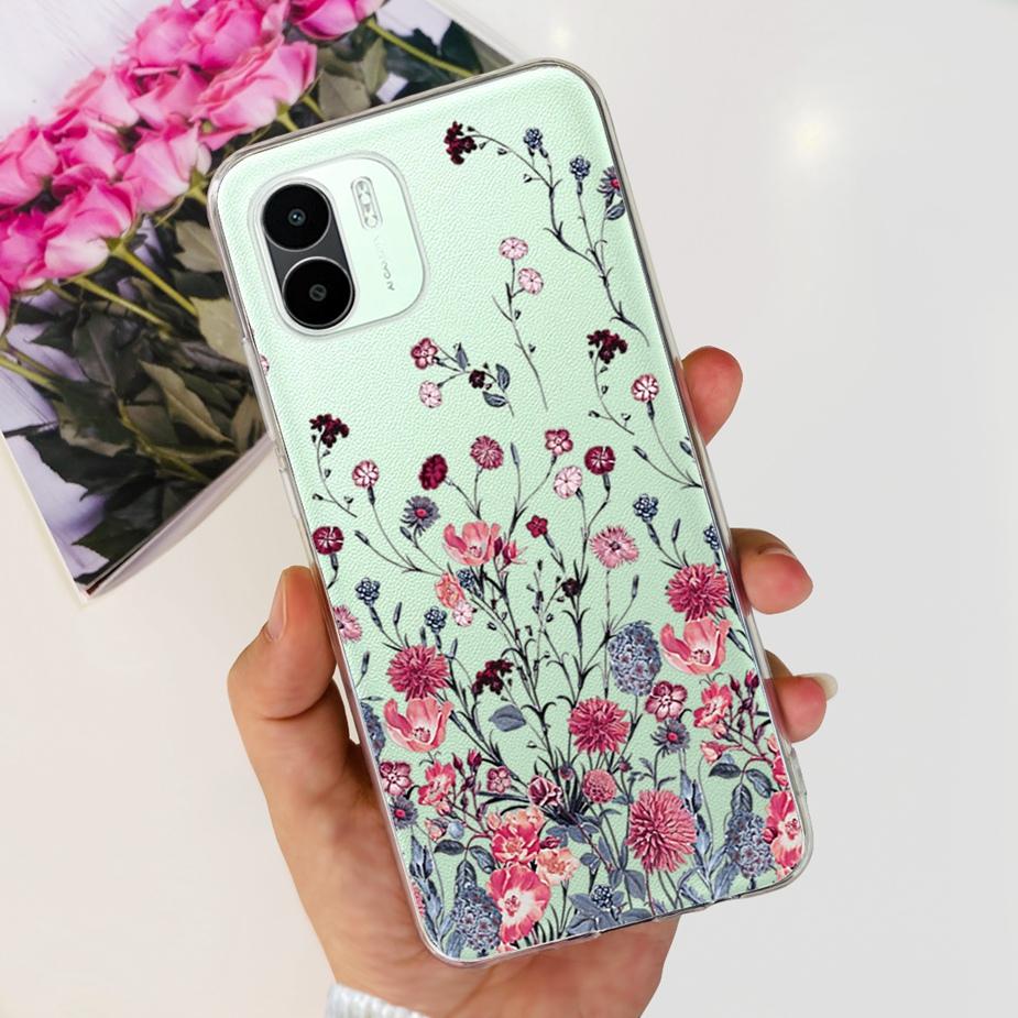 For Xiaomi Redmi A2 Case Redmi A2+ Cute Dinosaur Cartoon Back Cover Phone Cases For Redmi A2 Plus A2+ RedmiA2 Soft Fundas Bumper