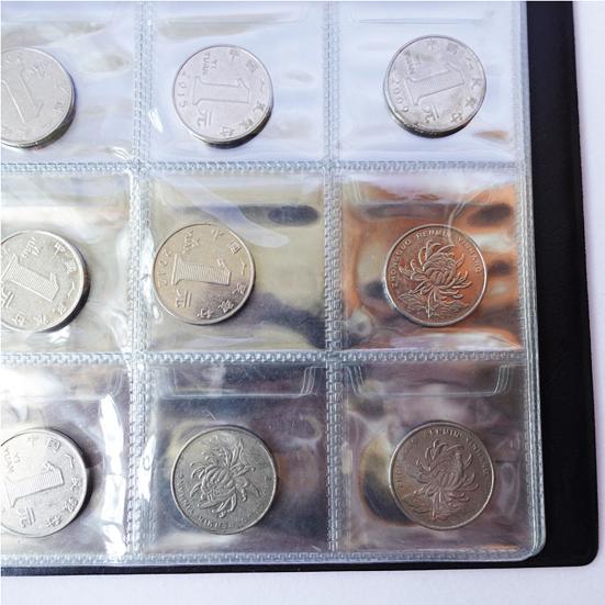 Книга для сбора монет, 10 страниц, 150 карманов, прозрачный ПВХ, многоцелевые марки, памятные медали, органайзер для монет