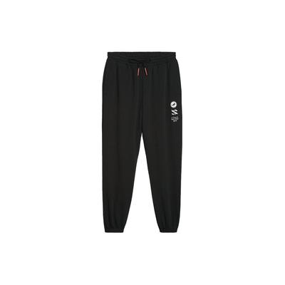 X Staple Collaboration SS24 Year Of The Dragon Series однотонные повседневные трикотажные спортивные брюки со шнуровкой средней посадки унисекс брюки черного цвета 625885-01